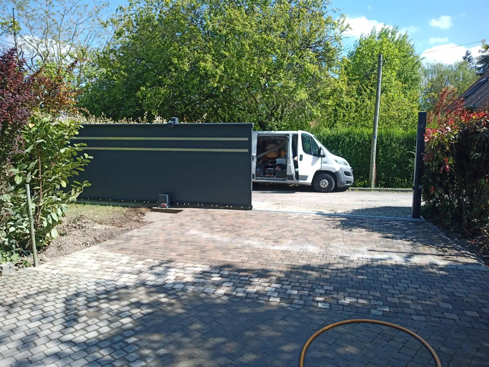 Pavage et installation portail